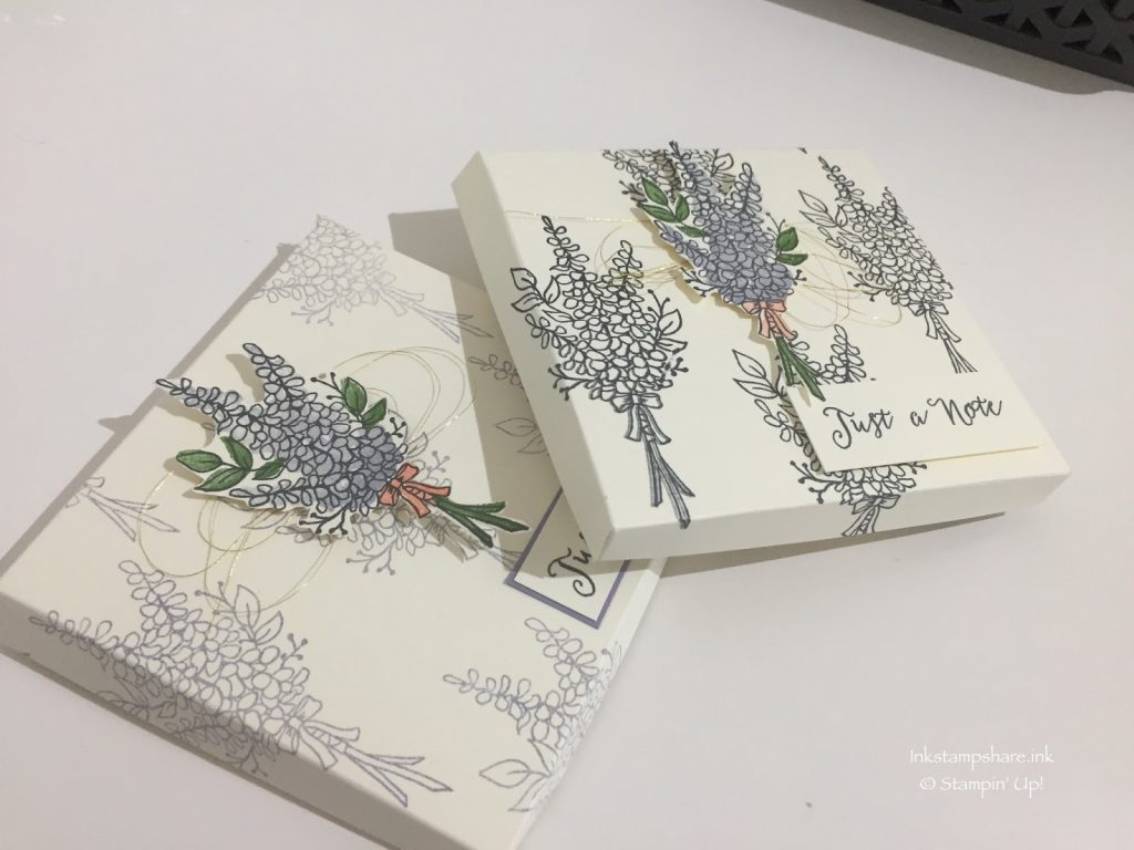 Lots of Lavender Note Card Box