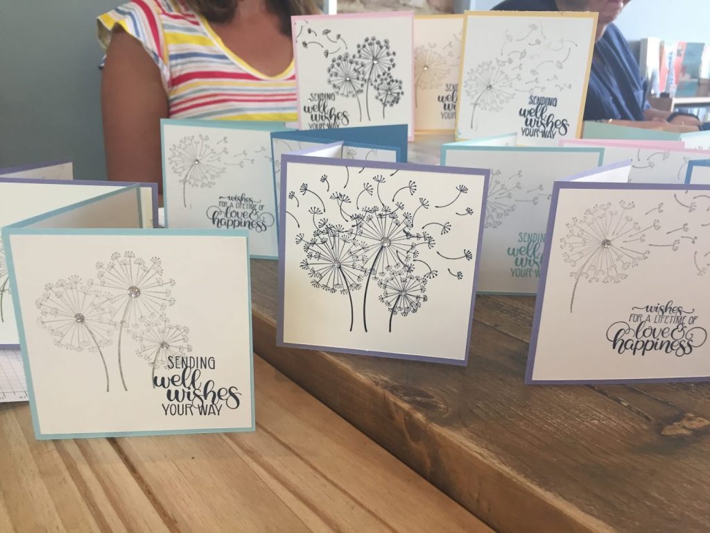 Dandelion Wishes card at Coffee and Cards. Handmade. Get Well card