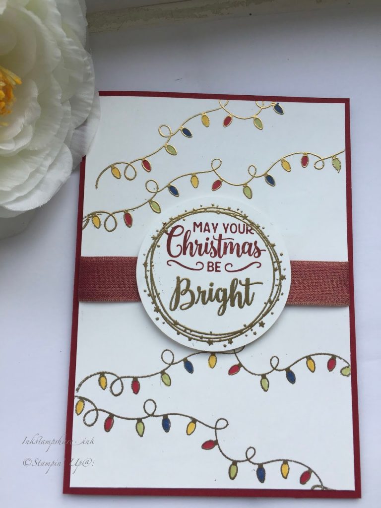 Making Christmas Bright Christmas card. Stampin Up