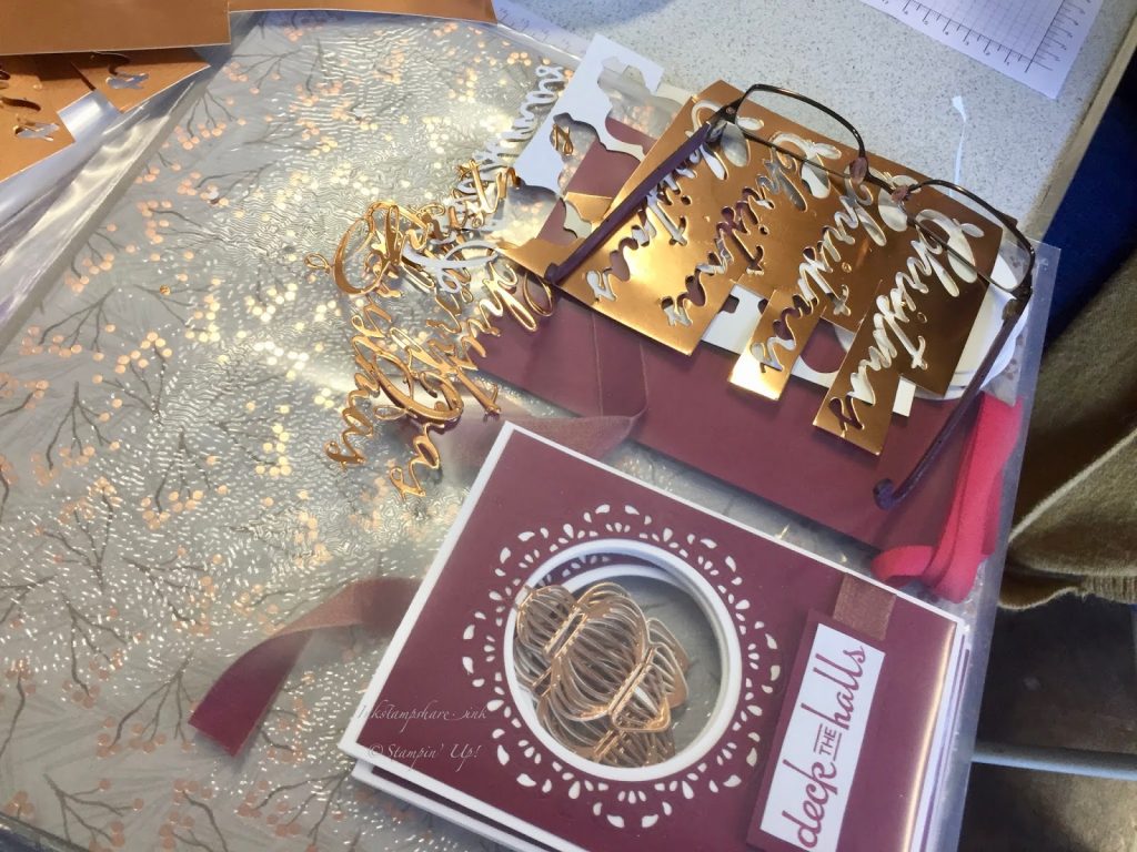 Beautiful Baubles Swing Aperture Card. Stampin' Up