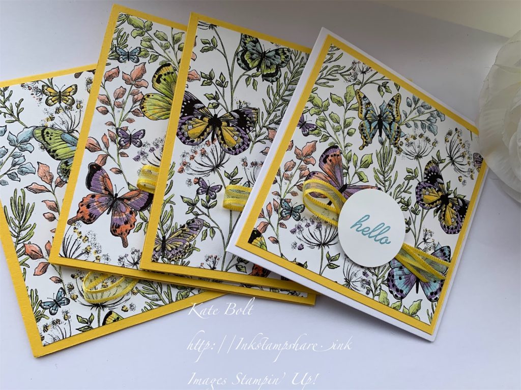 Botanical Butterfly card. Buttertfly DSP Stampin Up, Saleabration