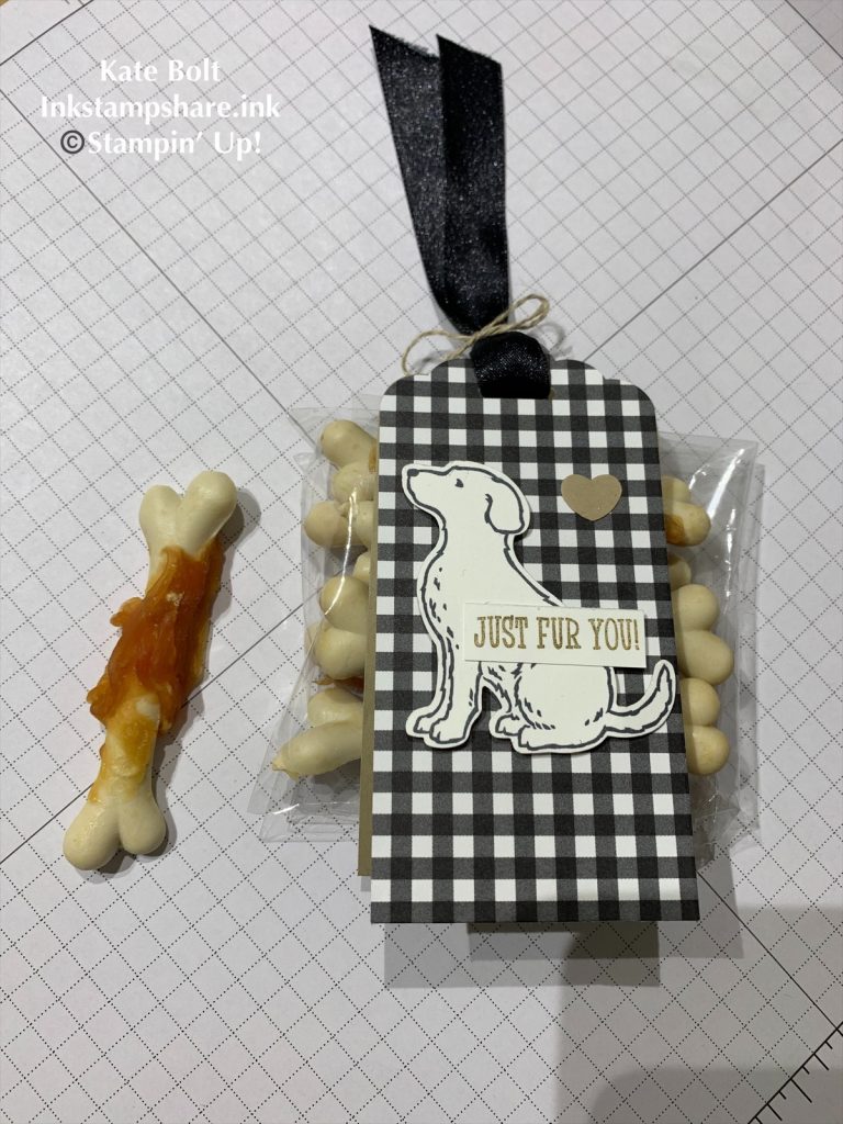Dog treat bag using Happy Tails and the Dog Punch.