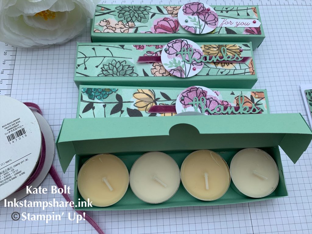 Hand made Tea light gift box for customer thank you gifts. Share What You Love.