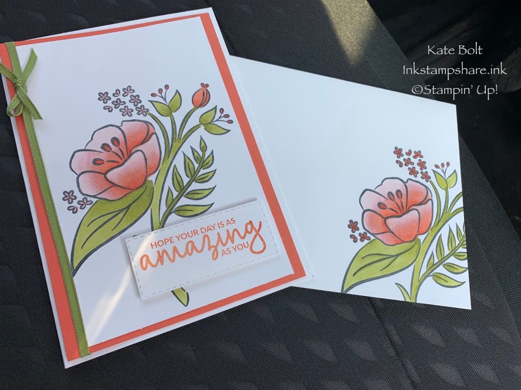 Spring time Floral themed card for the Stampers Showcase Blog Hop