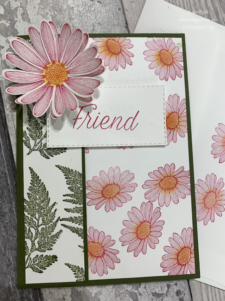 Daisy Lane Friend card. Stampin Up