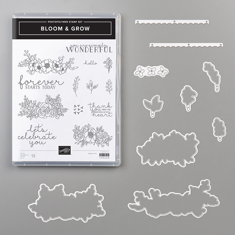 Bloom and Grow stamp set and Dies from Stampin Up