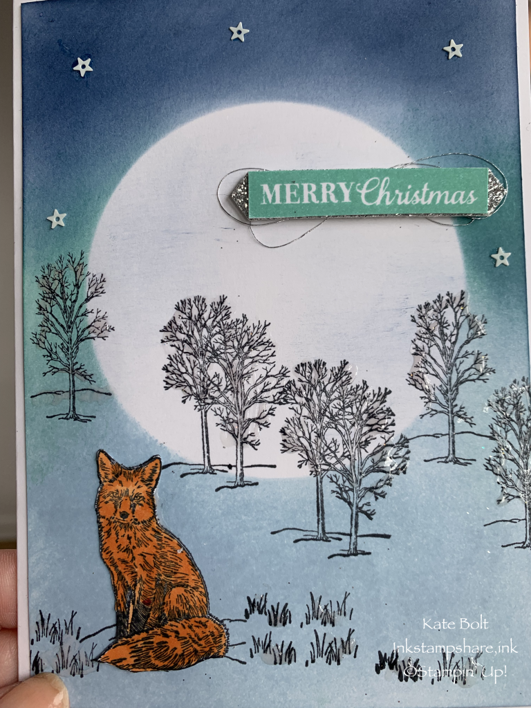 Hand made Christmas card using the Nature's Beauty stamp set by Stampin' Up!