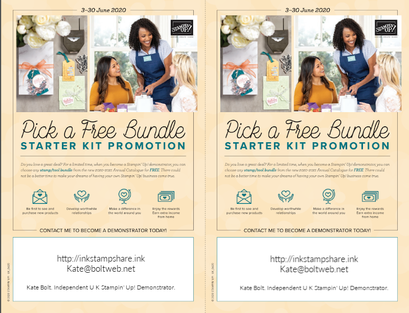 Pick A Free Bundle Starter Promotion June 2020