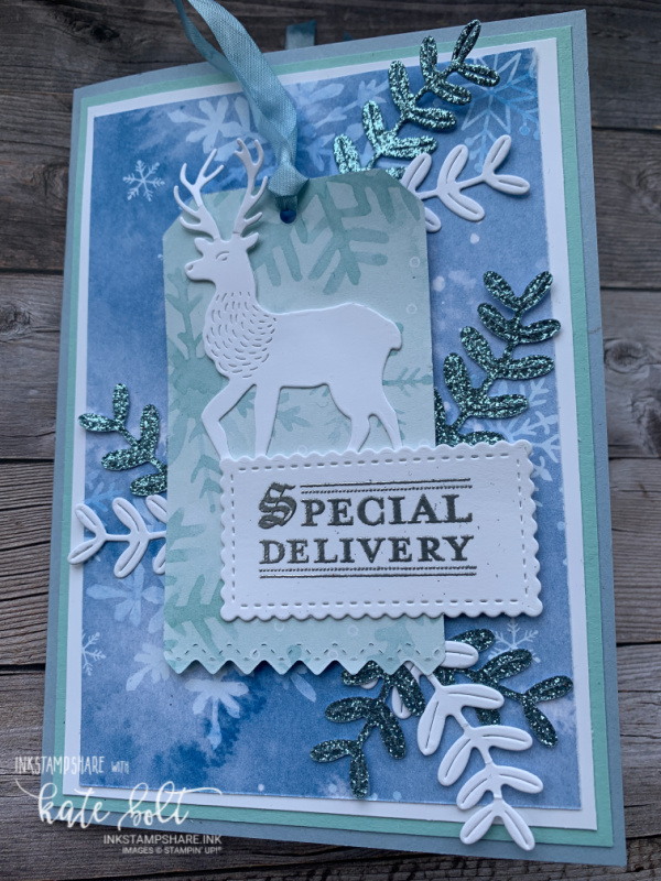 Wishes And Wonder Meets Snowflake Splendour for this hand made Christmas Gift Card Holder. Stampin Up