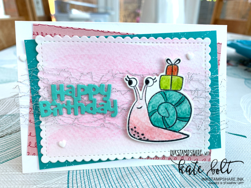 Fun birthday card for the March Positive Inkers Blog Hop using the Snail Mail Suit Bundle