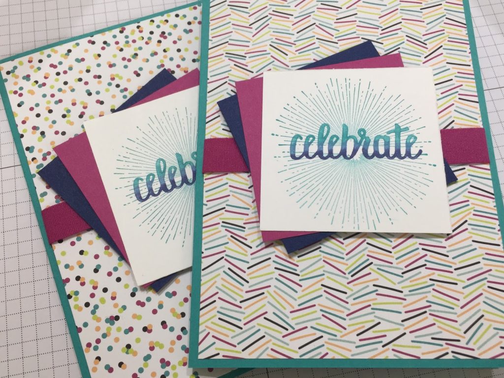 Birthday cards. Amazing You. Stampin Up