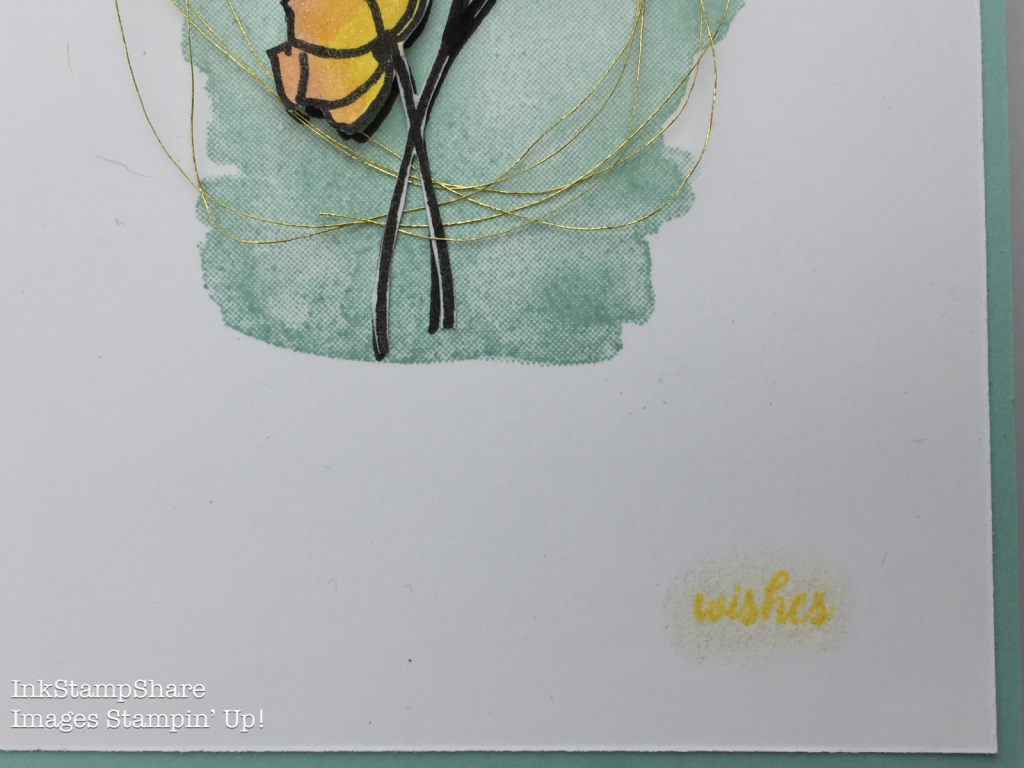 Sunshine Wishes card. Inspire Create Stamping Challenge 18. tabs for everything. wishes