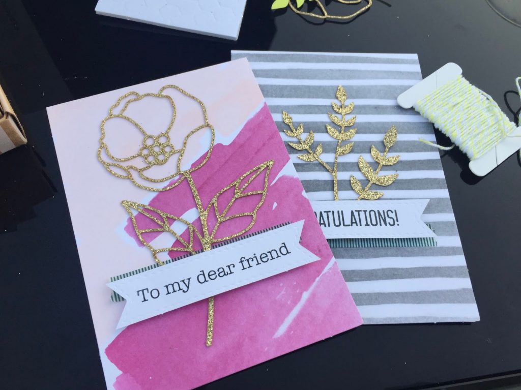 Cards from the Soft Sayings card kit