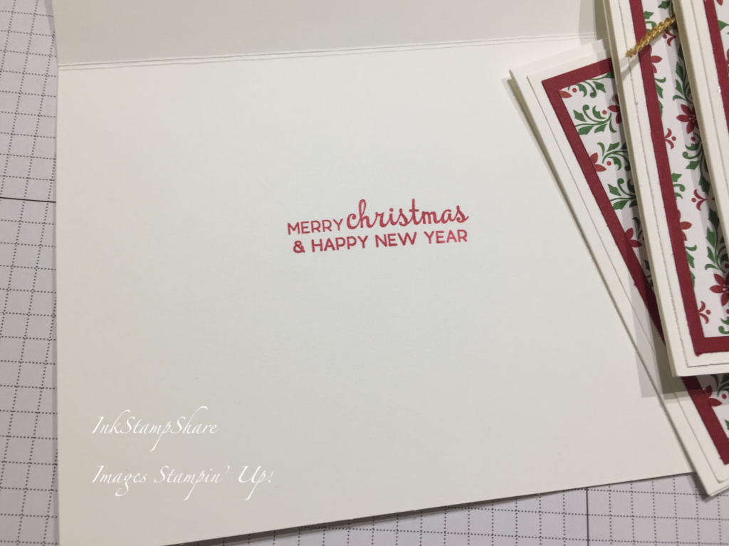 Beautiful Baubles Christmas Card Using Shimmer paint. Stampin Up