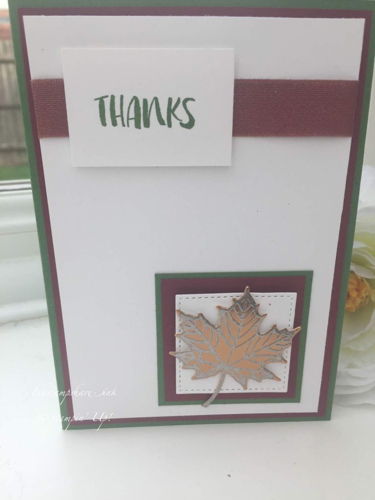 Colourful Seasons Thank You Card. Inspire Create Challenge