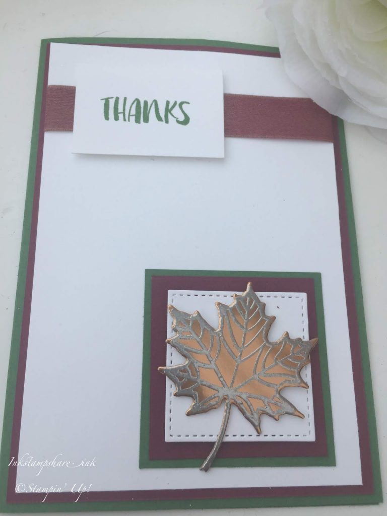 Colourful Seasons Thank You Card. Inspire Create Challenge
