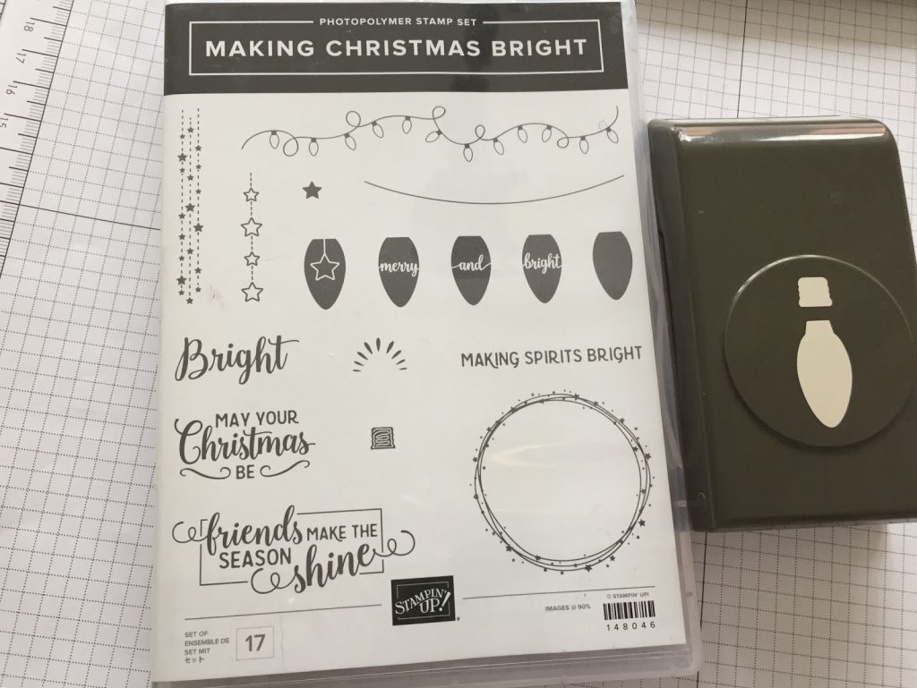 Making Christmas Bright stamp set and Build a bulb bundle