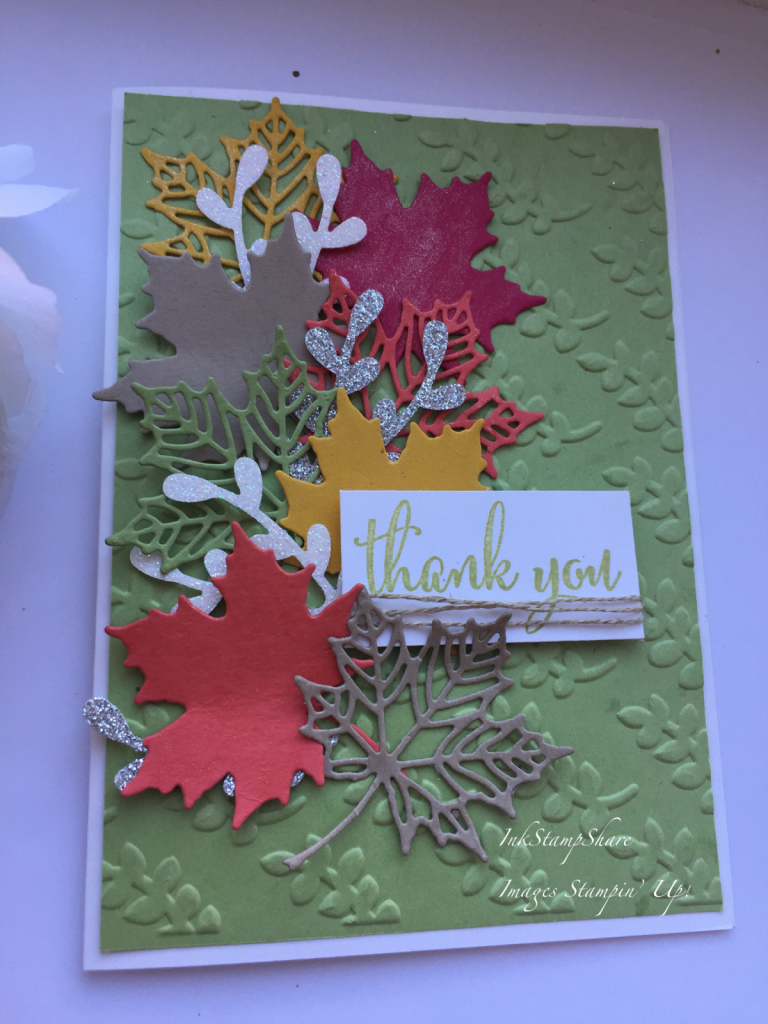 Colorful Seasons thank you card for the Inspire Create Stamping challenge #028