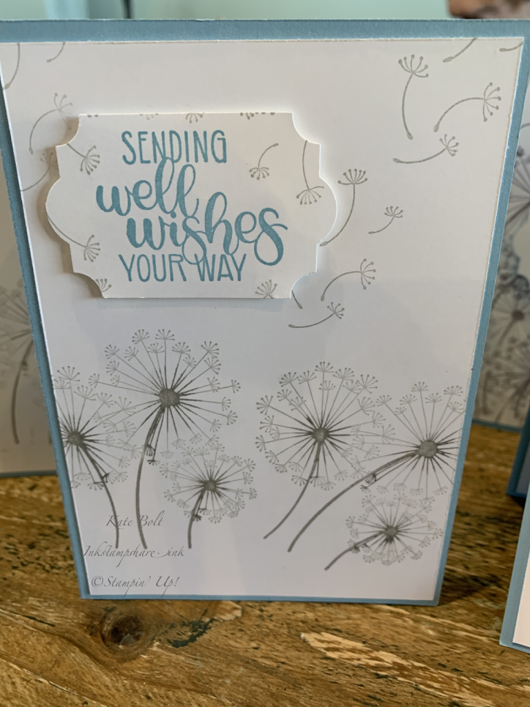 Dandelion Wishes, Coffee and Cards
