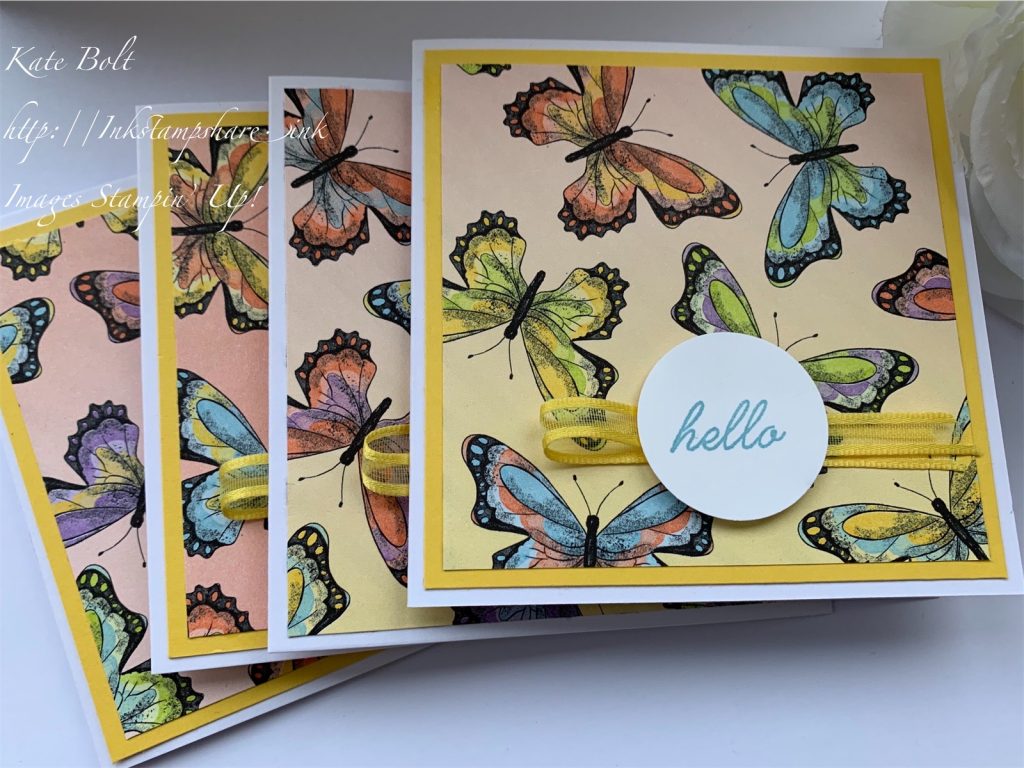 Botanical Butterfly card. Buttertfly DSP Stampin Up, Saleabration