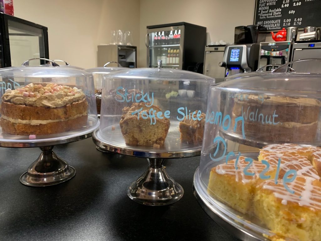 Cakes served at Coffee and Cards