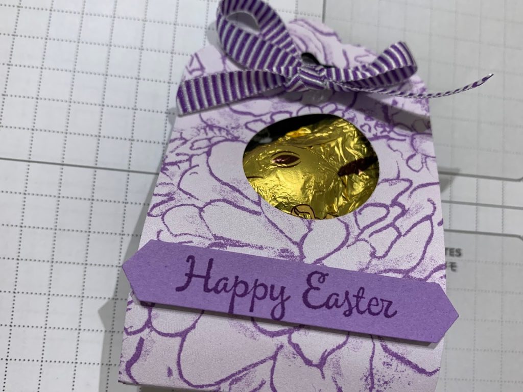 Chocolate treat holder for easter using Botanical Butterfly DSP