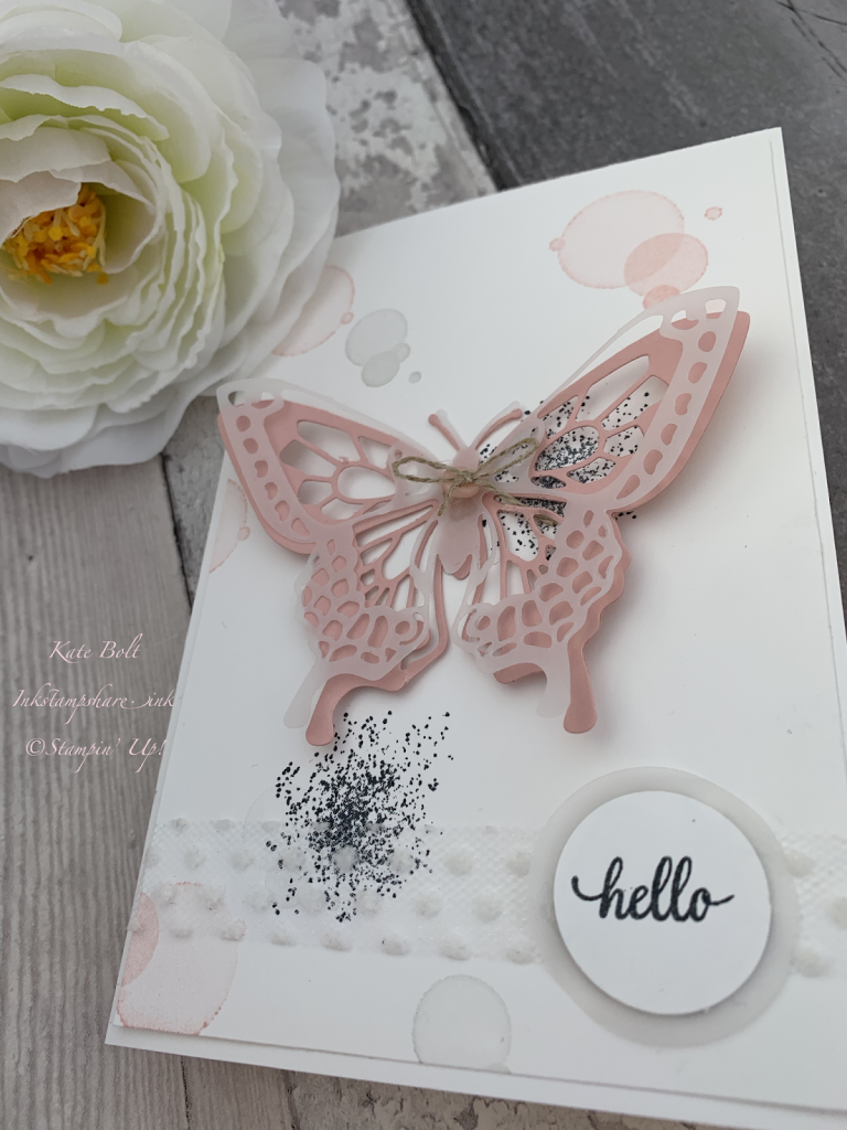 Delicate butterfly card using the Beauty Abounds Bundle from Stampin' Up!