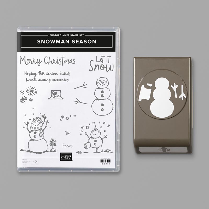 Image of the Snowman Season stamp set and builder punch from Stampin' Up!