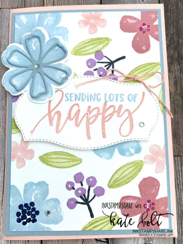 Pretty Perennials Happy Mail! Using the Pretty Perennials and Perennial Petals to create Happy Mail with YouTube tutorial of Facebook Friday replay