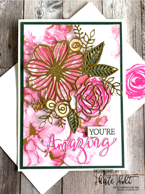 You're Amazing card for the Positive Inkers Global Design Team blog hop using the Artistically Inked Suite and  the Expressions In Ink Papers