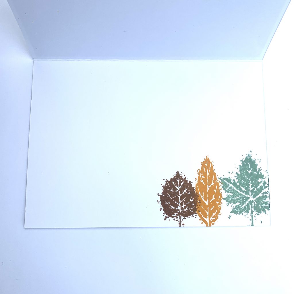 Stampin Up Gorgeous leaves stamp set for quick and  easy but beautiful cards. Leaf images in Autumnal colours. #simplestamping