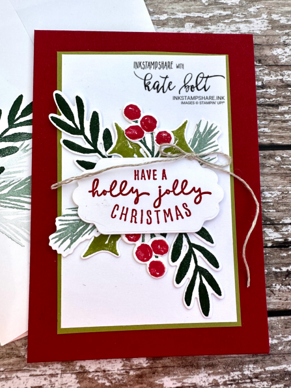 Christmas card made using the Christmas Season Stamp set from Stampin Up by Kate at inkstampshare
