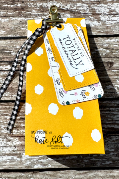 Easy Gift bag tutorial with the Delightfully Eclectic Papers. Stampin Up!